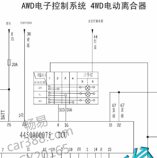 2006年哈弗H3四驱电路图及维修手册