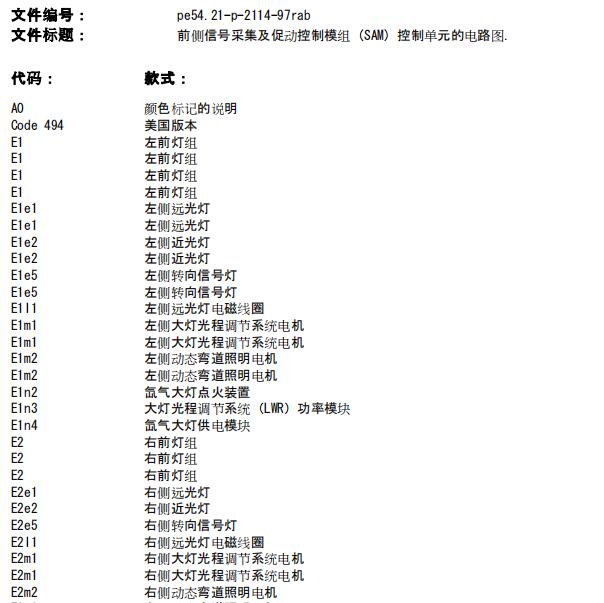 2011年奔驰R350L大灯电路图