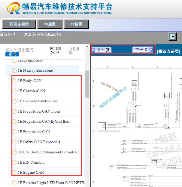 2018年领克02网络通讯电路图