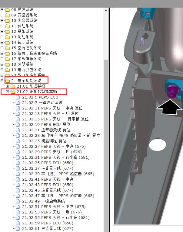 2018年观致汽车-观致5 SUV/5S智能系统天线安装位置