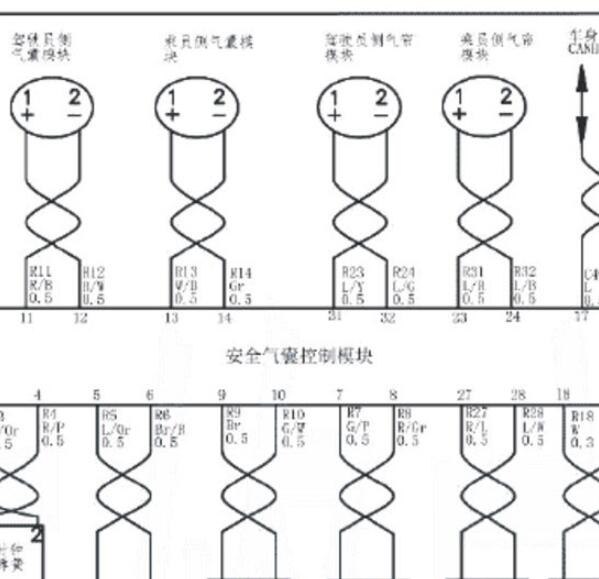2018年国金GM3 气囊电路图