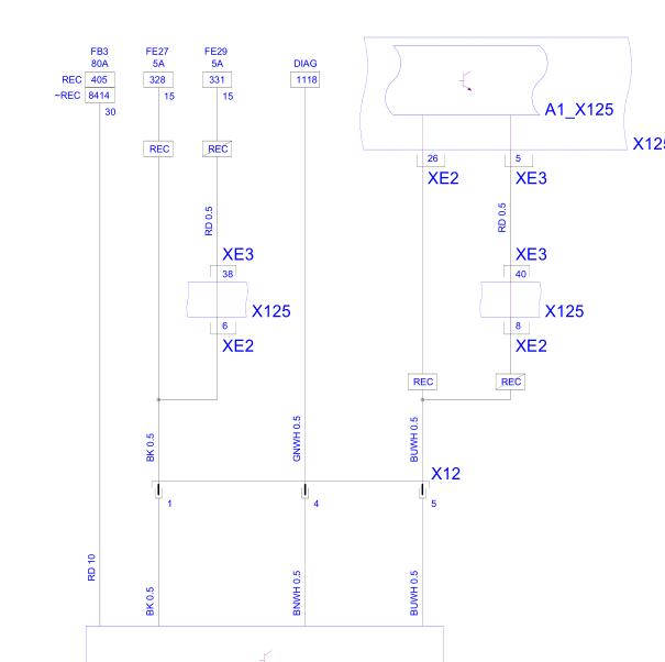 2011年欧宝赛飞利转向系统电路图
