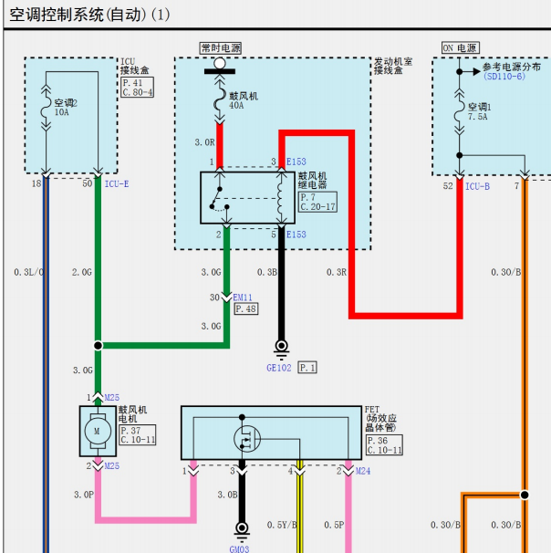 2018年起亚智跑空调电路图