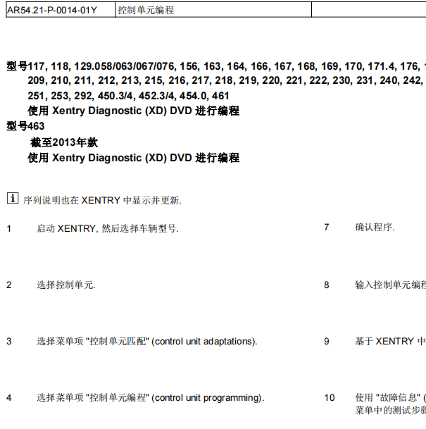 2009年奔驰S350网关拆装及编程资料