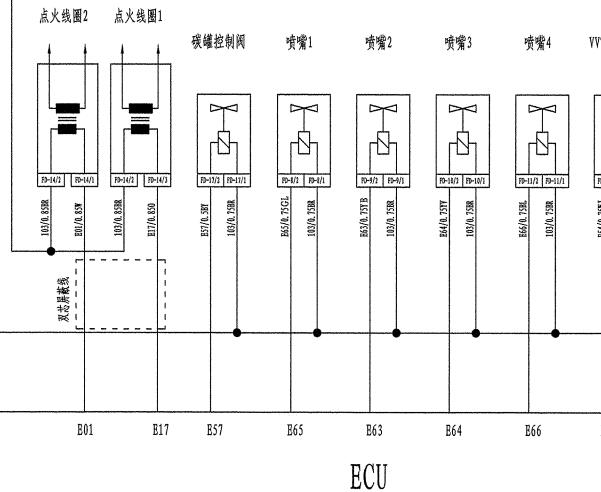 14年江淮瑞风M5发动机电路图