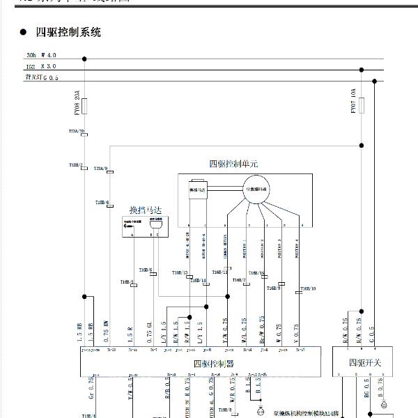 2013年黄海N3四驱电路图