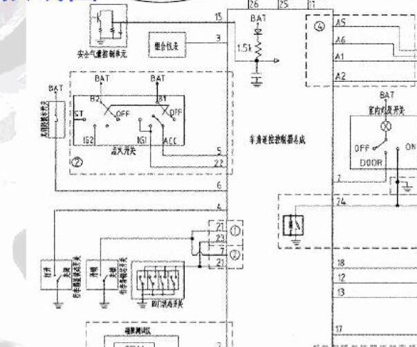 2012年一汽奔腾B50车身电脑针脚资料