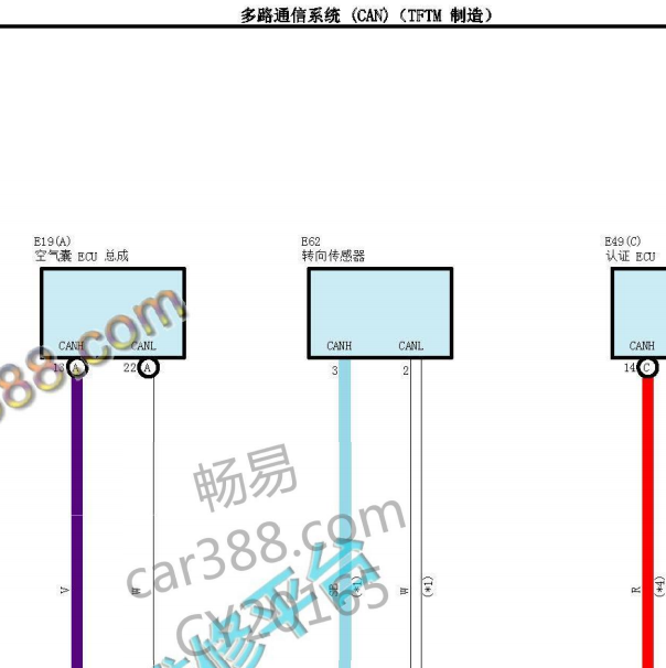 2017年丰田雷凌网络通讯电路图