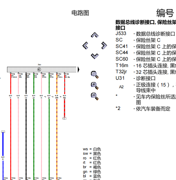 2022年高尔夫网关车身及进入及启动电路图