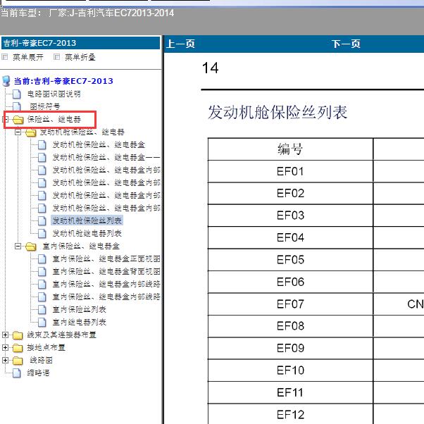2013-2014年吉利帝豪EC7 保险说明
