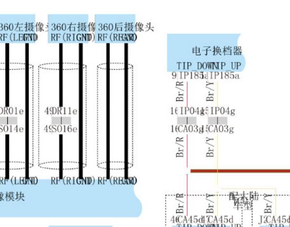 2021年吉利帝豪S倒车影像和网络通讯电路图