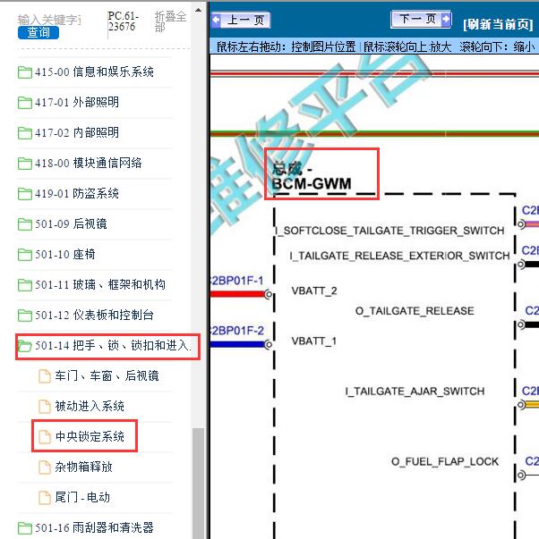2019年路虎揽胜BCM电路图
