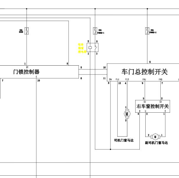 2008年金杯格瑞斯中控电路图