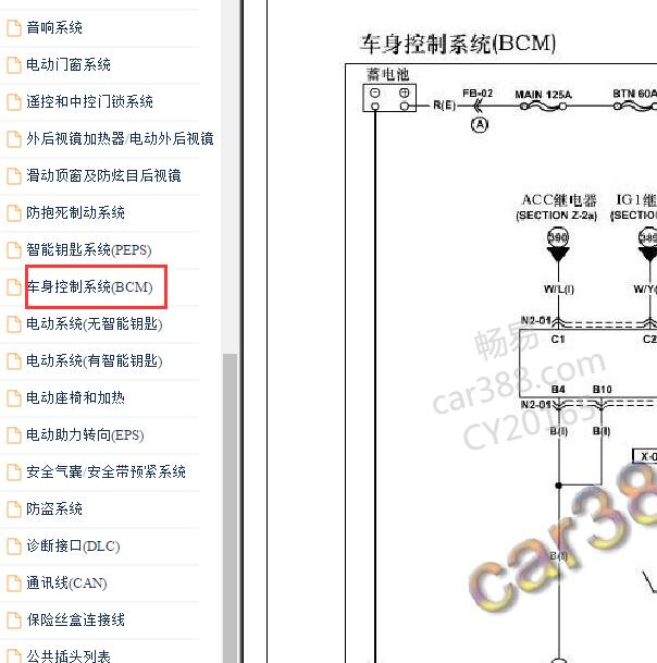 2014年海马S7车身电脑电路图