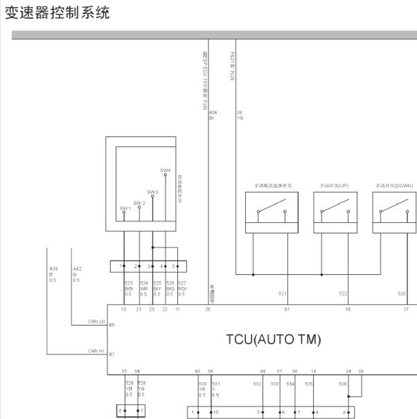 2011年哈弗H5变速箱电路图