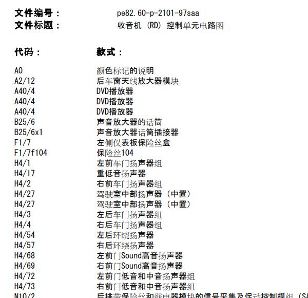 2011年奔驰S350音响显示器电路图