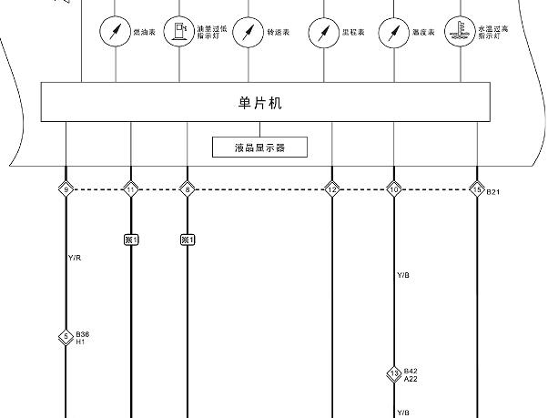 2010年福田萨普仪表电路图
