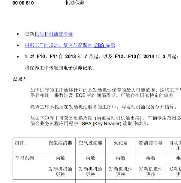 2010年宝马528机油保养规格