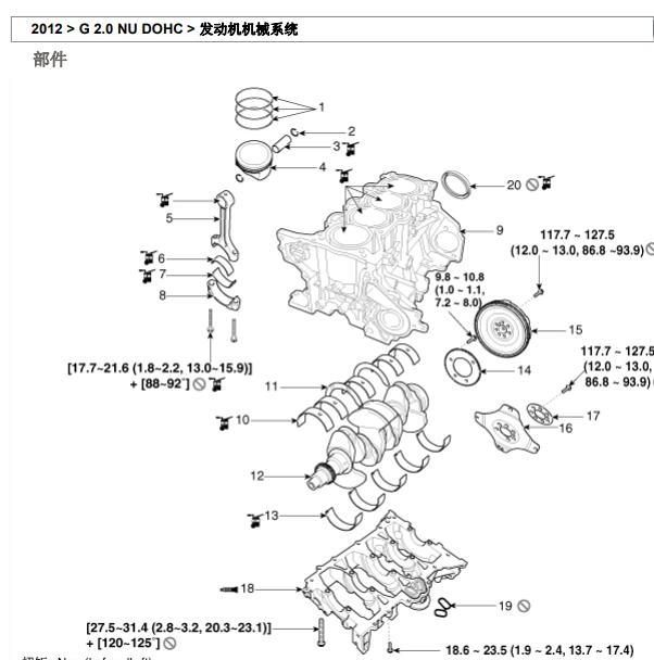 2012年现代G4NA发动机维修手册
