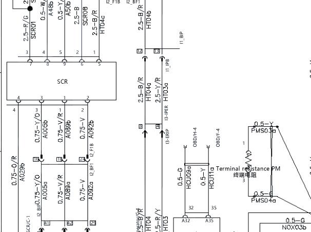 2022年江淮帅铃T8Pro 4DB2发动机尿素泵电路图和针脚资料