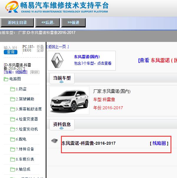 2016年雷诺科雷傲电路图