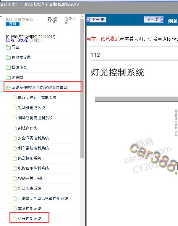 15年哈弗H5灯光线路图