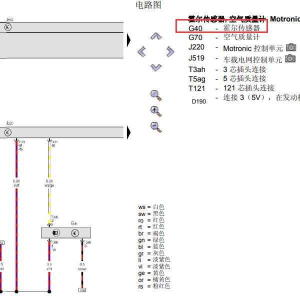 2008年大众途安 BPL发动机电路图