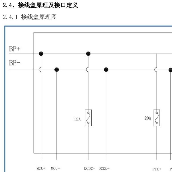 2017-2018年开瑞优优EV电池电路图
