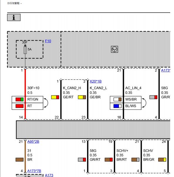 2018年宝马225空调电路图