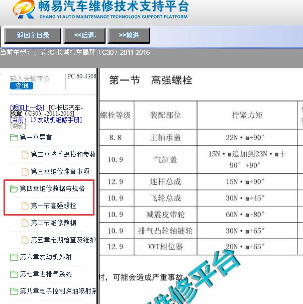 2011年长城C30发动机扭矩