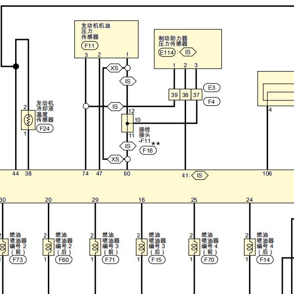 2021年日产轩逸机油压力传感器电路图