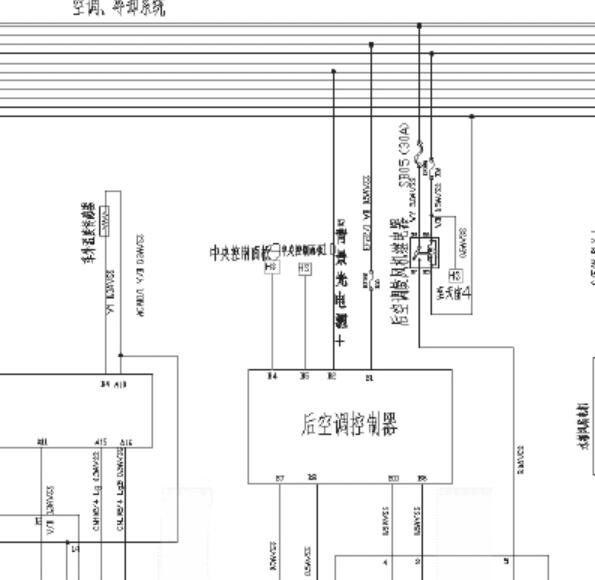 2017年长安欧尚A800空调电路图