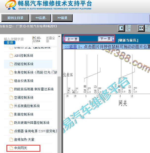 2013年长城哈弗H6网关电路图