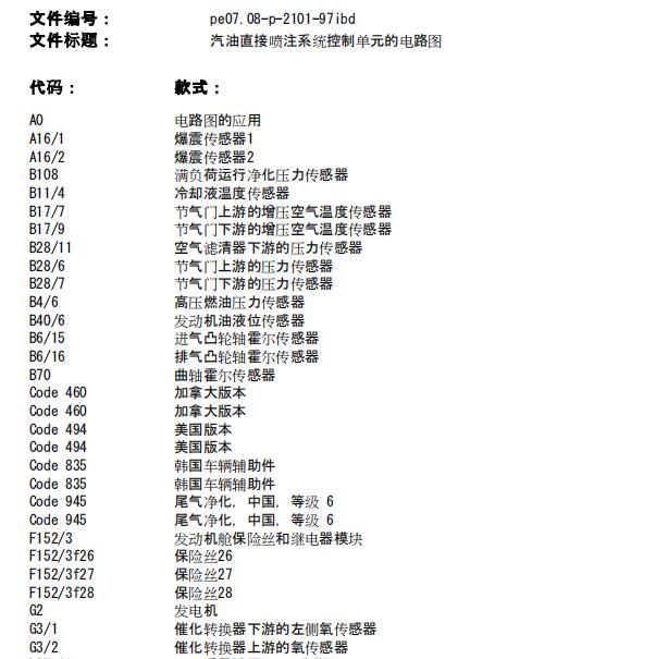 2022年奔驰A200 282914发动机电路图