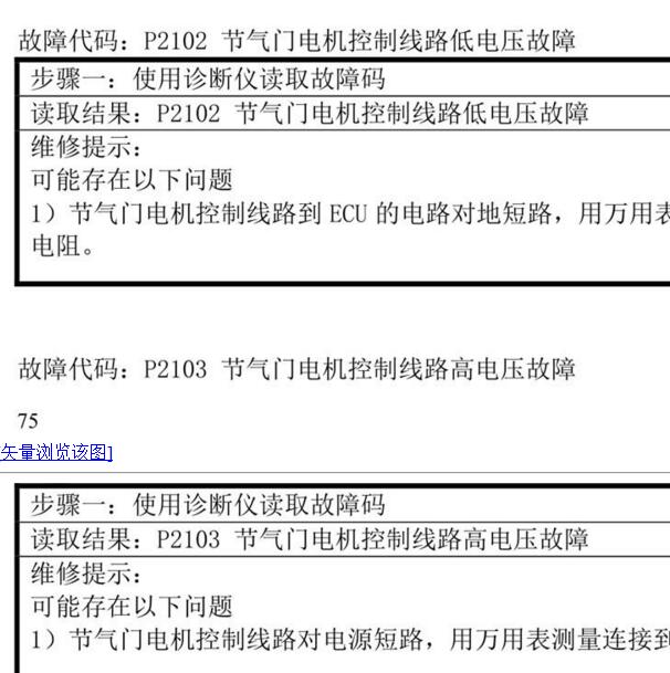 2014-2015年比亚迪S7 P2102故障码