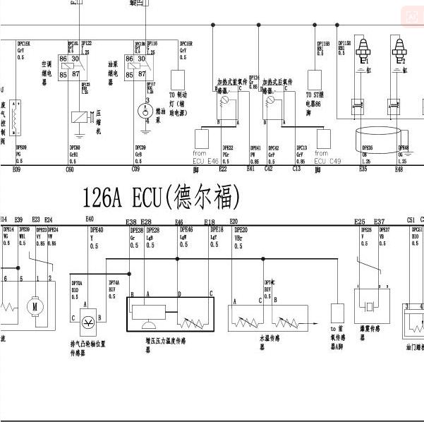 2016年东风风光580发动机电路图