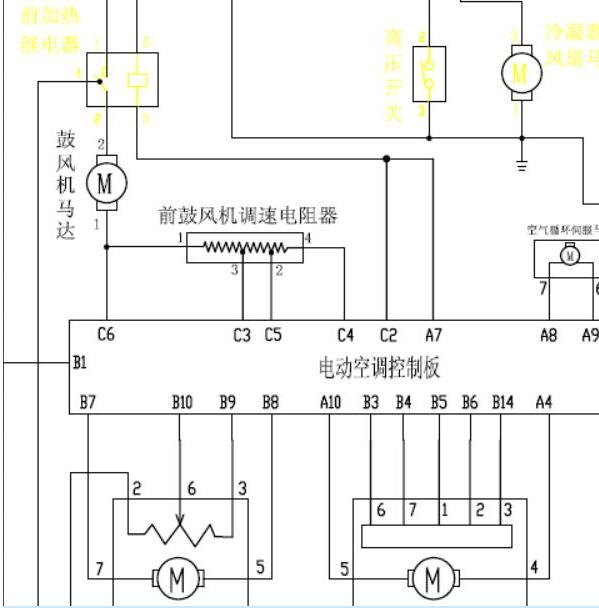 2004-2009年金杯阁瑞斯空调电路图