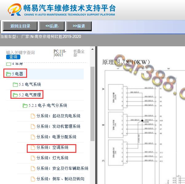 2020年依维柯欧胜空调电路图