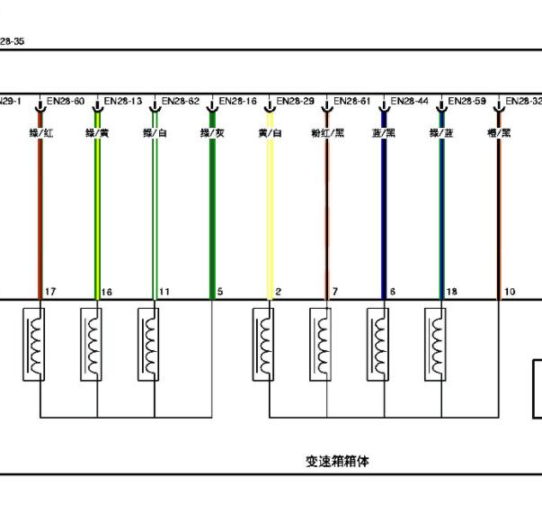 2022年东风风光580 6AT变速箱电路图