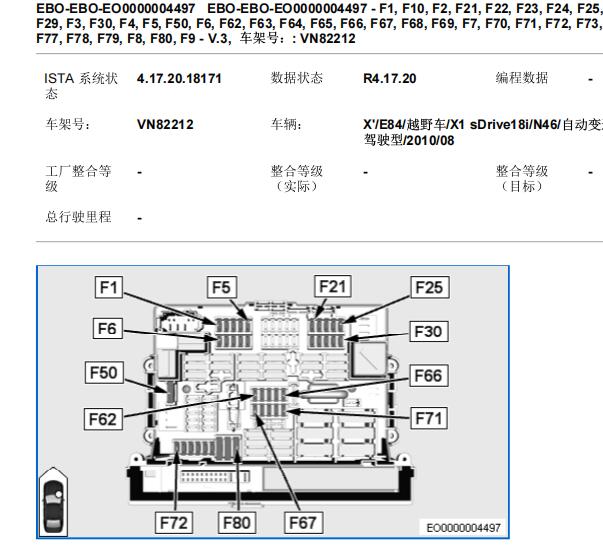 2010年宝马X1保险丝继电器位置和电路图