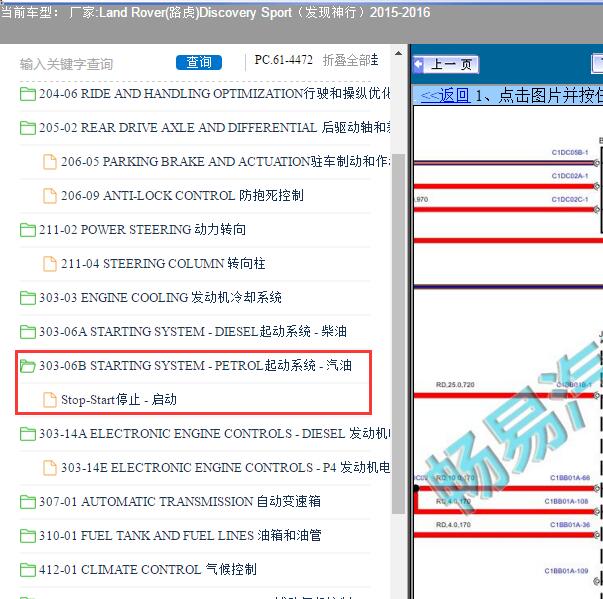 2016年路虎发现神行启停模块电路图