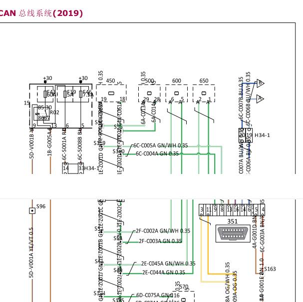 2019年观致5S CAN电路图