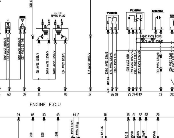 长安JL473Q发动机电路图