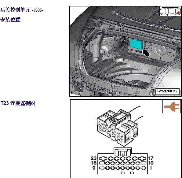 2013年宾利欧陆尾门模块位置