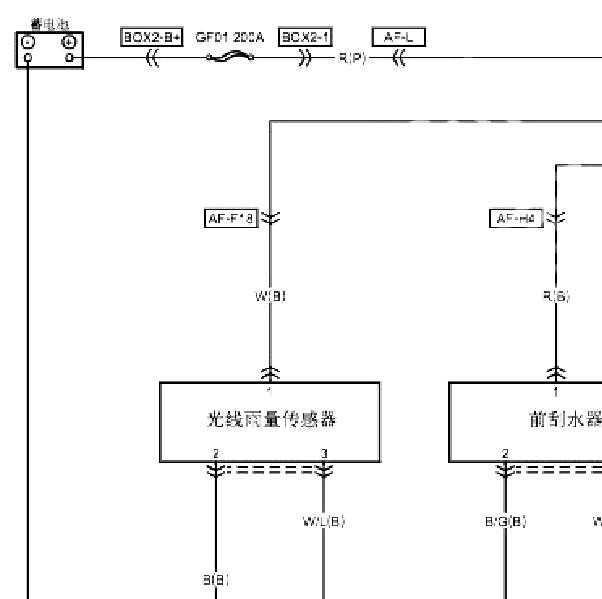 2022年红旗HQ9雨刮电路图