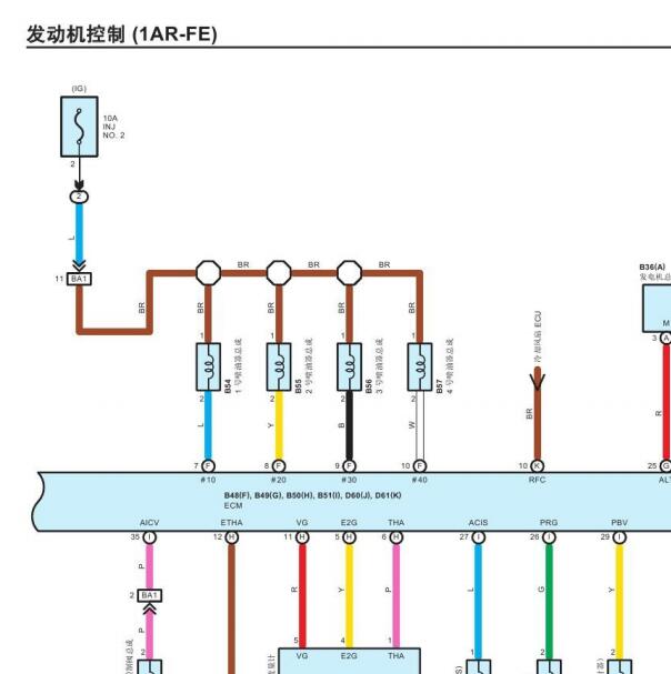 丰田1AR发动机电路图.