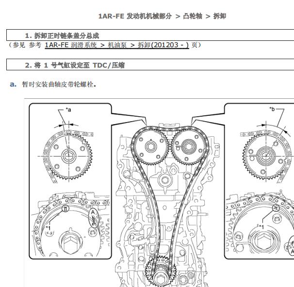 2014年雷克萨斯RX270发动机正时
