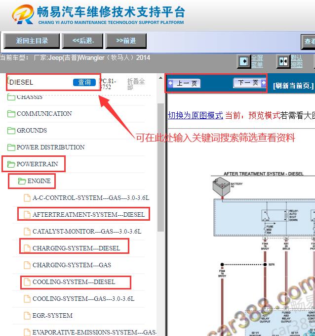 2014年吉普牧马人发动机电路图
