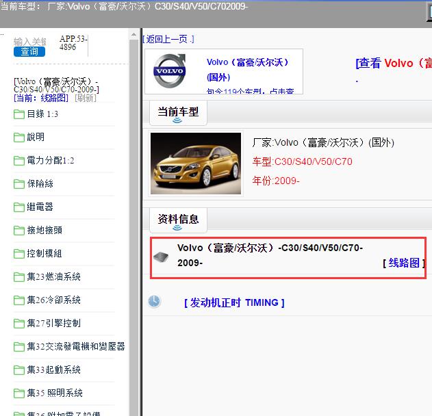 2009年沃尔沃S40电路图