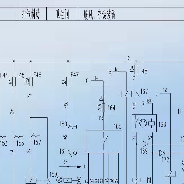 金龙客车空调电路图
